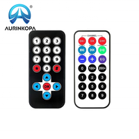 Télécommande infrarouge universelle IR 17 touches 21 touches pour module MP3 51 MCU projets DIY sans batterie