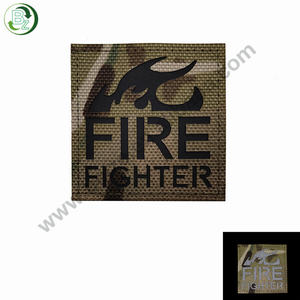Fire Fighter Extra Tactical IR Reflective Patches mit Klett verschluss für den Rucksack - Product Image 3