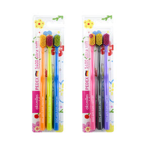Brosse à dents Oksmiles extra douce, 5400 poils, brosse à dents manuelle ultra douce pour adultes, matériau de brosse Pedex allemand - Product Image 2