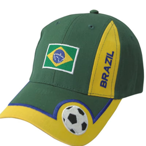 Casquette de baseball à drapeau national réglable brodée en coton à motif de football de conception unique pour l'extérieur - Product Image 6
