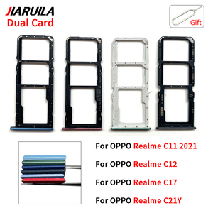 Pieza de teléfono móvil al por mayor para Oppo para Realme 12X C25 C33 C12 C17 C21Y <span class=keywords><strong>C11</strong></span> <span class=keywords><strong>2021</strong></span> piezas de reparación de adaptador de soporte de bandeja de tarjeta SIM dual - Product Image 6