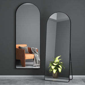 Espejo de cuerpo entero arqueado de estilo nórdico con luz externa y marco de aleación de aluminio para vestidor y transmisión en vivo - Product Image 2