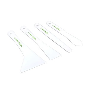 Xinzhi Penggong Plastic Scraper <b>Set</b> 4Pcs Car Film Removal Adhesive <b>Paint</b> Mixing Tool Construction Use - Product Image 4
