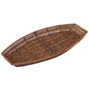 ถาดใส่ผักหวายทรงสี่เหลี่ยมผืนผ้า 40x20x4 ซม. ทอมือ สำหรับร้านอาหารหม้อไฟ - Product Image 5