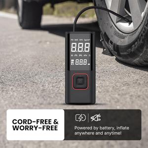 Draagbare compressoren MINI draadloze bandenpomp luchtcompressor voor auto fiets bal met powerbank LED-lamp 2000mAh*3 - Product Image 5