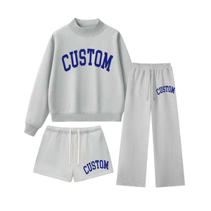 Custom Fleece Lined Mockneck Gift for Mom Comfy personalized patch work Mockneck pullover sweater <strong>mummy</strong> <strong>and</strong> <strong>me</strong> <strong>outfit</strong> set 2026 - Product Image 3
