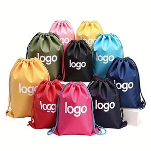 Nylon Drawstring Backpack <b>String</b> <b>Bag</b> - Product Image 1