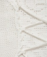 Débardeur décontracté pour femme à manches courtes avec col carré ouvert à motif floral, dos ouvert, maille respirante en dentelle avec logo sur le devant