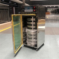 Roestvrijstalen Roterende Fruitdroger Machine Vleeskruiden Pinda Papaja Guave Perzik Dehydrator Machine