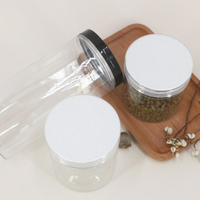 Vente en gros d'usine - Pots en plastique de qualité alimentaire de 100 ml et 150 ml - Pots en plastique transparents pour le stockage des aliments avec couvercles pour les emballages de noix et de collations