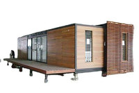 Kit de maison en bois préfabriquée de 40 pieds pour la construction de villas Kits de cabanes en rondins préfabriquées pour une vie à la campagne confortable