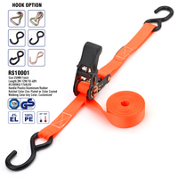 Producto caliente 1 "Cargo Amarre Trinquete Amarre Cinturón S Gancho Mango de goma Motocicletas Correa de trinquete