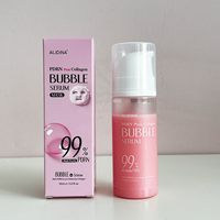 Sérum à bulles de collagène rose R PDRN | Sérum raffermissant Bubble-to-Glow avec PDRN et collagène | Micro-bulles pour la réparation anti-âge K-Beauty