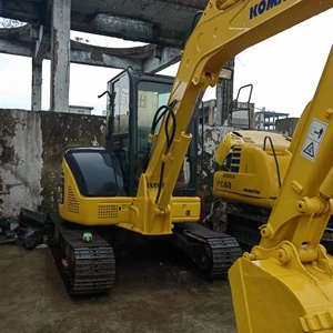 Miniexcavadora KOMATSU PC55MR USADA de 5 Toneladas con Cucharón de Excavación de 0.2m de Capacidad, Tipo Oruga, Equipo de Construcción, Motor - Product Image 1