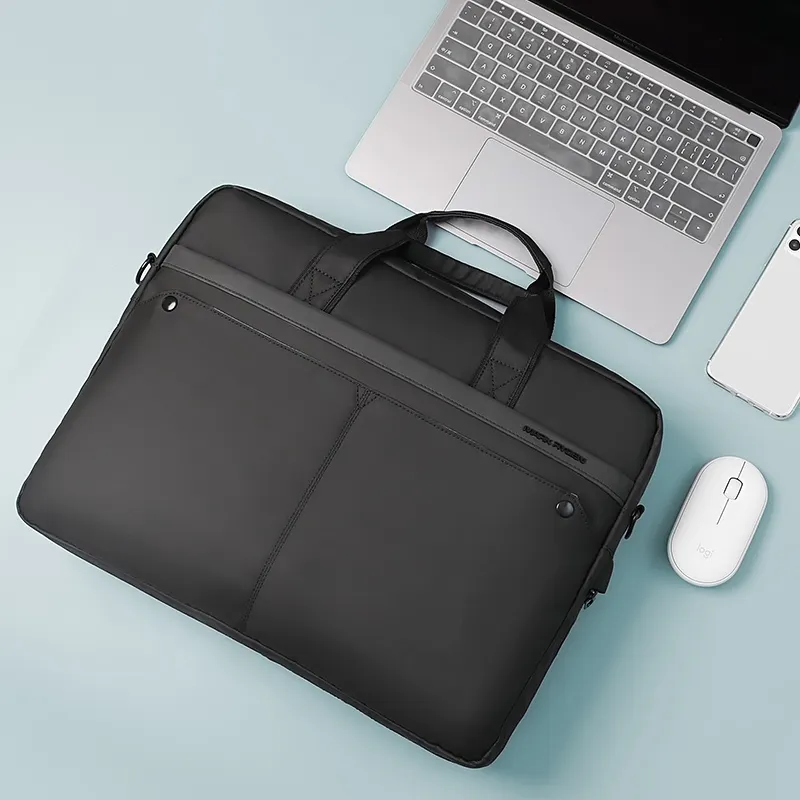 Fabrika fiyat büyük kapasiteli su geçirmez erkekler laptop çantası kol dizüstü bilgisayar çantası evrak çantası iş çanta MR8001