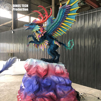 Petit modèle d'animatronique Griffin pour aire de jeux intérieure, exposition interactive de créatures mythologiques à vendre