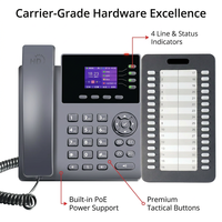Téléphone IP DSS-32+T790PN avec écran couleur 2,4 pouces, 4 comptes SIP, Gigabit PoE, VoIP, Console Sidecar pour Hôtels et Bureaux