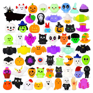 Juguetes Antiestrés de Halloween para Apretar y Descomprimir, Juguetes Mochi TPR, Fantasma, Murciélago, Calabaza, Esqueleto, Juguetes Blandos TPR de Halloween - Product Image 1