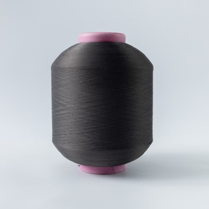 Vente directe usine – Fil de polyester teint de haute qualité 2075 3075 4075, filé à anneaux, recouvert de spandex, pour tricot de chaussettes - Product Image 1