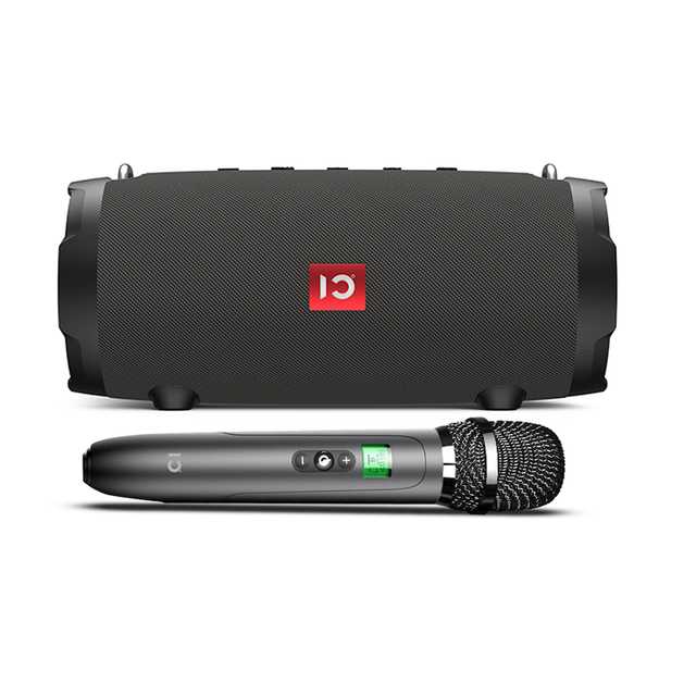 Flip 7 Deep Bass Loud Sound 40W IPX-5 Waterproof Dustproof Portable Bluetooth Speaker with Karaoke Wireless Microphone