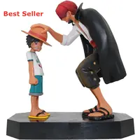 Paket Kotak Hadiah PVC 18Cm, Figur Aksi Shanks And Monkey D. Luffy untuk Penggemar Anime One Piece Sebagai Hadiah
