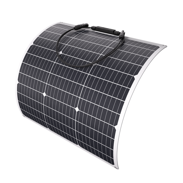 100W 150W 200W Flexible Mono Solar Panel Lightweight Bendable Solar Module for RV Boat Roof Camping