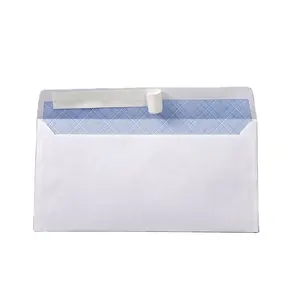 Fábrica Envelope Branco Negócios Logotipo Personalizado Imprimir Janela Envelope 10 # Customized Auto Seal Negócios Windowless Impresso