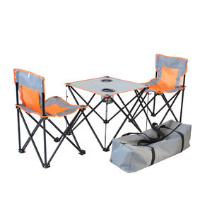 Chaise d'extérieur portable Double Camping Pliant Pique-Nique Table de voyage Ensemble de chaises - Product Image 1