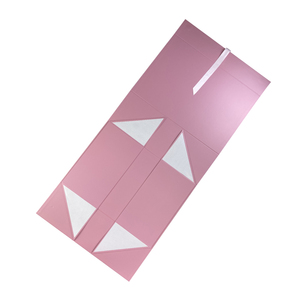 HengXing Luxury <b>pink</b> Printed Cardboard Magnetic Closure <b>Gift</b> Box with Book Shape Packaging Box for Pillows - Product Image 5