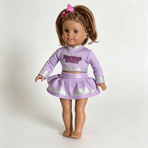 Ensemble d'uniformes de pom-pom girl personnalisés, uniforme de pom-pom girl pour poupée américaine, costume de pom-pom girl My Generation - Product Image 1