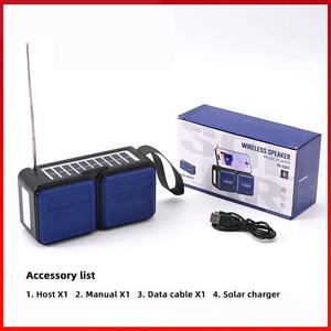 Radio FM Portátil con Altavoz Doble X Bass, Antena Telescópica, Luz LED, USB, Ranura para Tarjeta TF, para Exteriores y Emergencias - Product Image 2