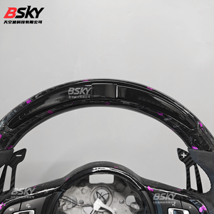 Nuevo volante <span class=keywords><strong>de</strong></span> cuero <span class=keywords><strong>de</strong></span> carbono forjado, ajuste personalizado para Volkswagen R-Series Passat Golf Jetta Tiguan Polo <span class=keywords><strong>Bora</strong></span> Arteon - Product Image 6