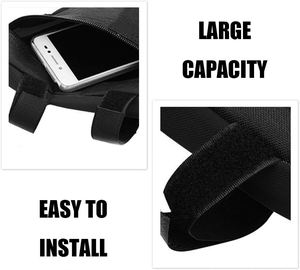 Sacoche de Selle de Vélo Portable d'Extérieur en Polyester/Nylon Imperméable et Durable, Pochette Triangulaire, Support de Cadre, Poignée Pratique pour Téléphone, Cyclisme - Product Image 6