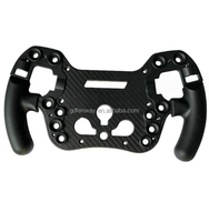Volant Sim en fibre de carbone sur mesure de haute qualité avec poignées en silicone pour voiture de course