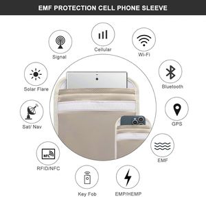 EMF Faraday Túi GPS điện thoại chặn tín hiệu túi RFID lá chắn Pouch điện thoại di động bảo vệ sự riêng tư chìa khóa xe chống theo dõi chống gián điệp - Product Image 6