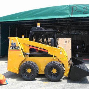 China Factory Price <strong>3Ton</strong> 0.45m&sup3; Rock Coal Bucket <strong>Load</strong> 750kg Earthmoving <strong>Machinery</strong> Hydraulic Loader XT740 Mini Skid Steer Loader - Product Image 5
