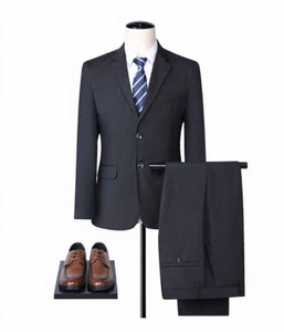 <span class=keywords><strong>Traje</strong></span> de Dos Piezas para Hombre, Hecho <span class=keywords><strong>a</strong></span> Mano, Uniforme de Oficina <span class=keywords><strong>a</strong></span> <span class=keywords><strong>Medida</strong></span>, Cuello en V Transpirable, con Dos Botones, Pantalones de Tela Tejida - Product Image 1