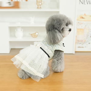 New <strong>Graceful</strong> Spring Summer <strong>Pet</strong> Clothes Dog Flower Dress - Product Image 6