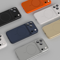 Coque magnétique en PC de haute qualité pour iPhone 17 13 14 15 16 Pro Max, étui souple antichoc en PC avec cadre de protection en verre pour l'appareil photo