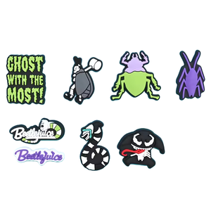 Creatividad, Nuevos Dijes de Zapatos de Dibujos Animados de <span class=keywords><strong>Beetlejuice</strong></span> para Decoración de Zapatos, Accesorios para Zapatos, Decoraciones de Zapatos de PVC - Product Image 1