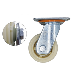 2025 Hersteller Industrial PU <span class=keywords><strong>Caster</strong></span> Red Farbe Mittelschwere Edelstahl-Lenkräder - Product Image 4