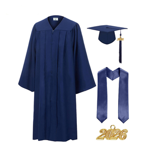 ชุดครุยวิทยฐานะปริญญาตรีแบบกำหนดเอง <span class=keywords><strong>ป</strong></span>ี 2026 พร้อมสายสะพายและหมวก ชุดครุยวิทยฐานะ 3 ชิ้น พร้อมผ้าคลุมไหล่ สำหรับพิธีรับปริญญา - Product Image 2