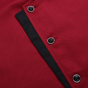 ชุดเชฟแขนสั้นผู้ชายระบายอากาศได้ดี, ชุดเชฟบางแขนสั้นชุดทานอาหารในห้องครัว - Product Image 5