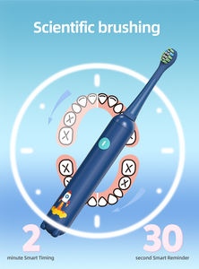 Spazzolino Elettrico Sonico per Bambini, Impermeabile IPX7, Ricaricabile USB, <span class=keywords><strong>3</strong></span> Modalità, Setole Morbide, Doppio Materiale, 60 Giorni di Autonomia - Product Image 4