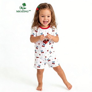 Conjuntos de Pijamas para Bebé Niña Miozing Independence Day Bale Premium, Pijamas Ligeros de Verano para Bebé, Pijamas de Bambú para Bebé con Eczema - Product Image 1