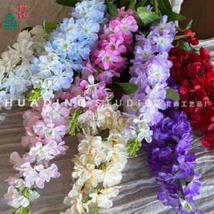 Fleurs artificielles en soie, orchidée à branche unique, réaliste, décoration de mariage et de maison - Product Image 3