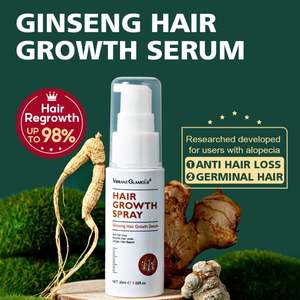 Suero para el crecimiento del cabello de Etiqueta Privada, efecto refrescante anticaspa rápido, extracto de jengibre vegano Panax Ginseng, nutre las raíces del cabello - Product Image 3