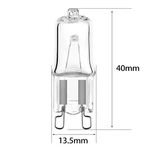 Chất lượng cao G9 Halogen Đèn Dimmable ánh sáng cảnh quan chiếu sáng G9 Halogen 220V 25W 40W - Product Image 2