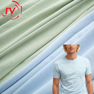 Tissu <span class=keywords><strong>jersey</strong></span> léger anti-UV en coton biologique peigné de haute qualité 160/180GSM, tricoté en chaîne, uni, teint en pièce, pour t-shirts et pyjamas - Product Image 1