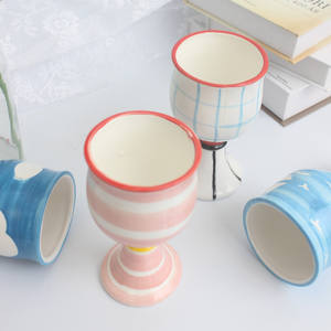 แก้วกาแฟพอร์ซเลนทรงสูงลายการ์ตูนสไตล์อินสตาแกรมดั้งเดิม วาดด้วยมือ ดีไซน์น่ารักหรูหรา เหมาะสำหรับกลับไปโรงเรียน - Product Image 3